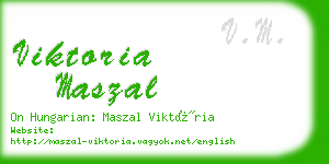 viktoria maszal business card